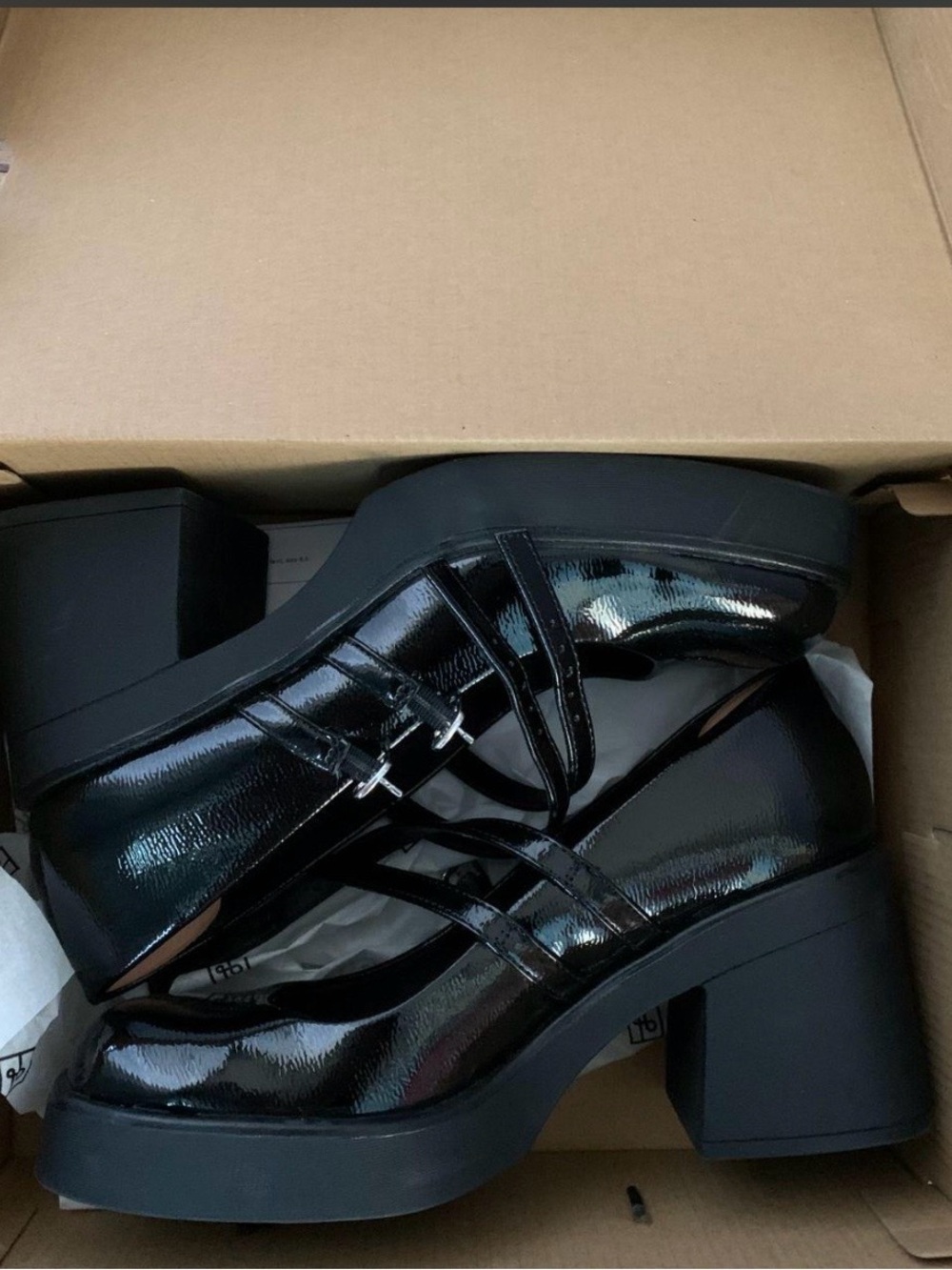 Call It Spring Black Patent Double-Strap Mary Jane Pumps - Picture 3 of 3